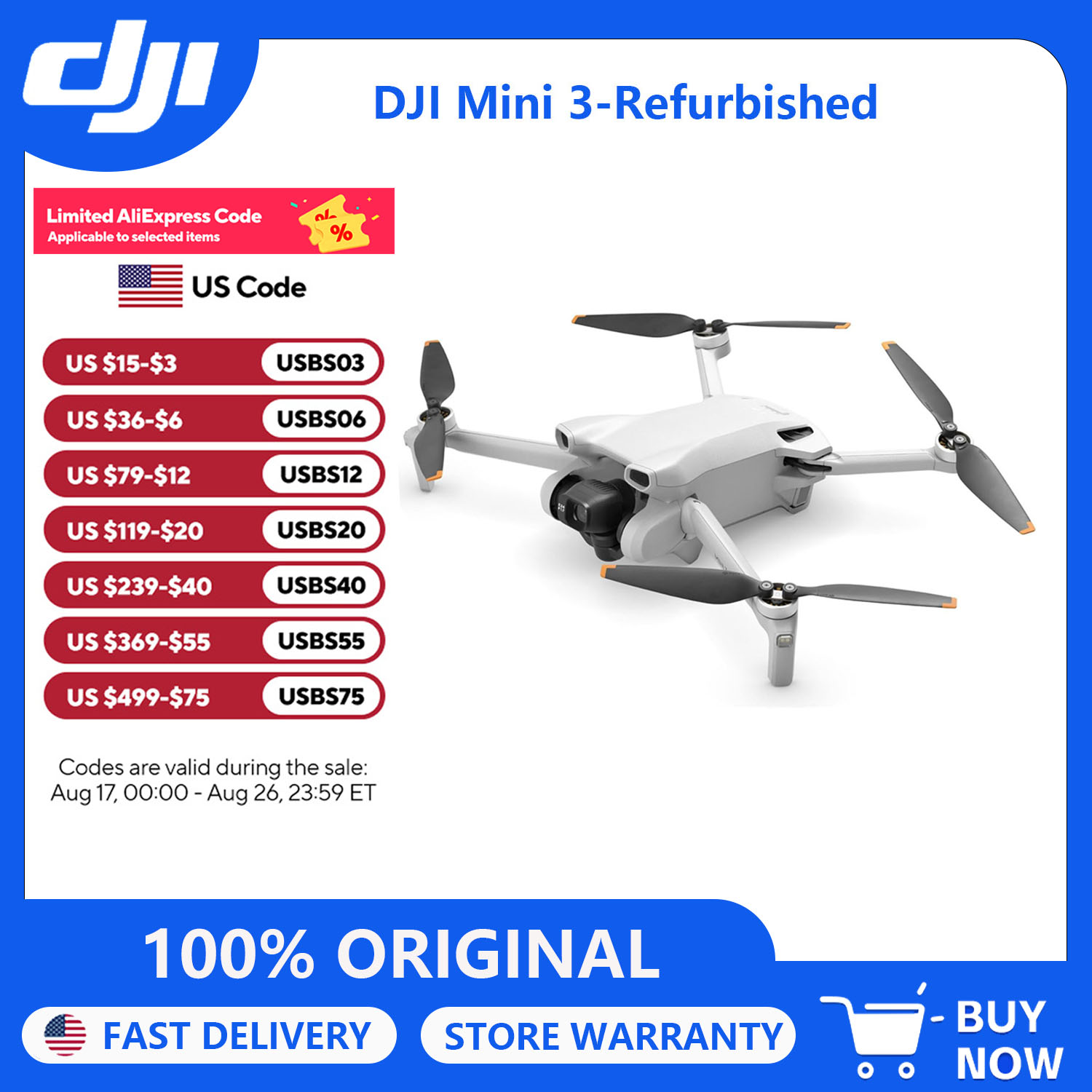 Drone Gimbal 3 Axis - طائرات DJI Mini 3 بدون طيار