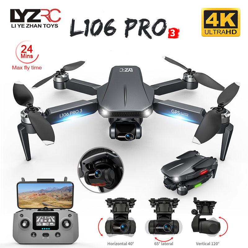 Drone Gimbal 3 Axis - L106 Pro 3 طائرة بدون طيار