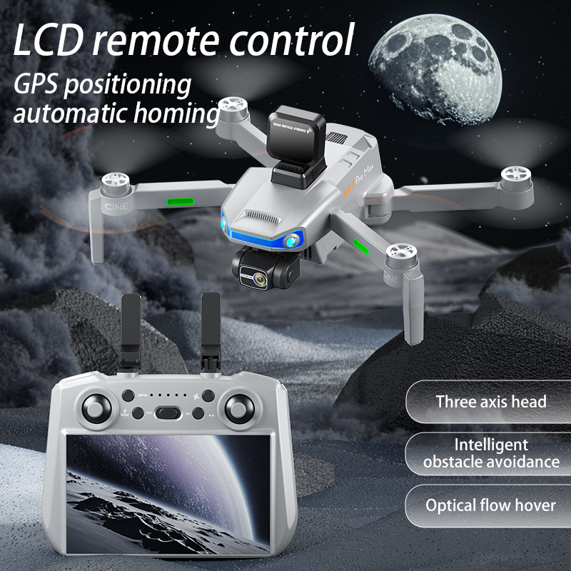 AE3 PRO Max جديد LCD SC نظام ت - مراجعة Drone Gimbal 3 Axis وسعره